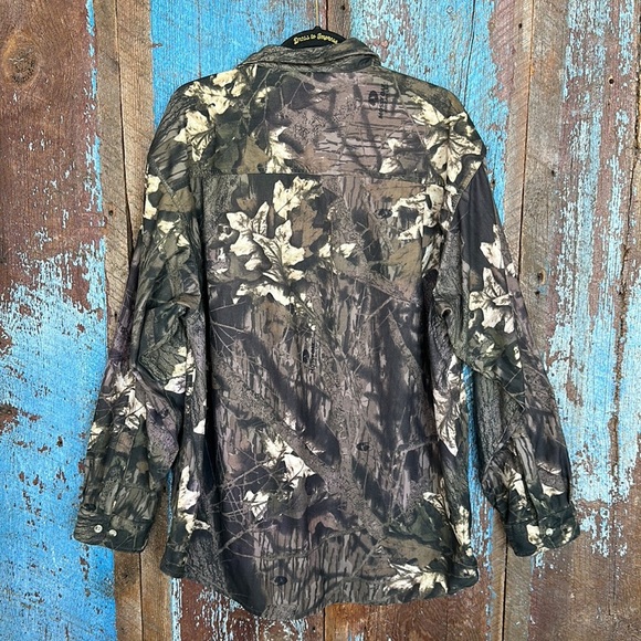 Columbia Men's Mossy Oak Breakup Camo Button Up Shirt Size XL - Picture 4 of 5
